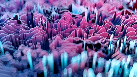 la forma de onda topográfica abstracta de 4k.