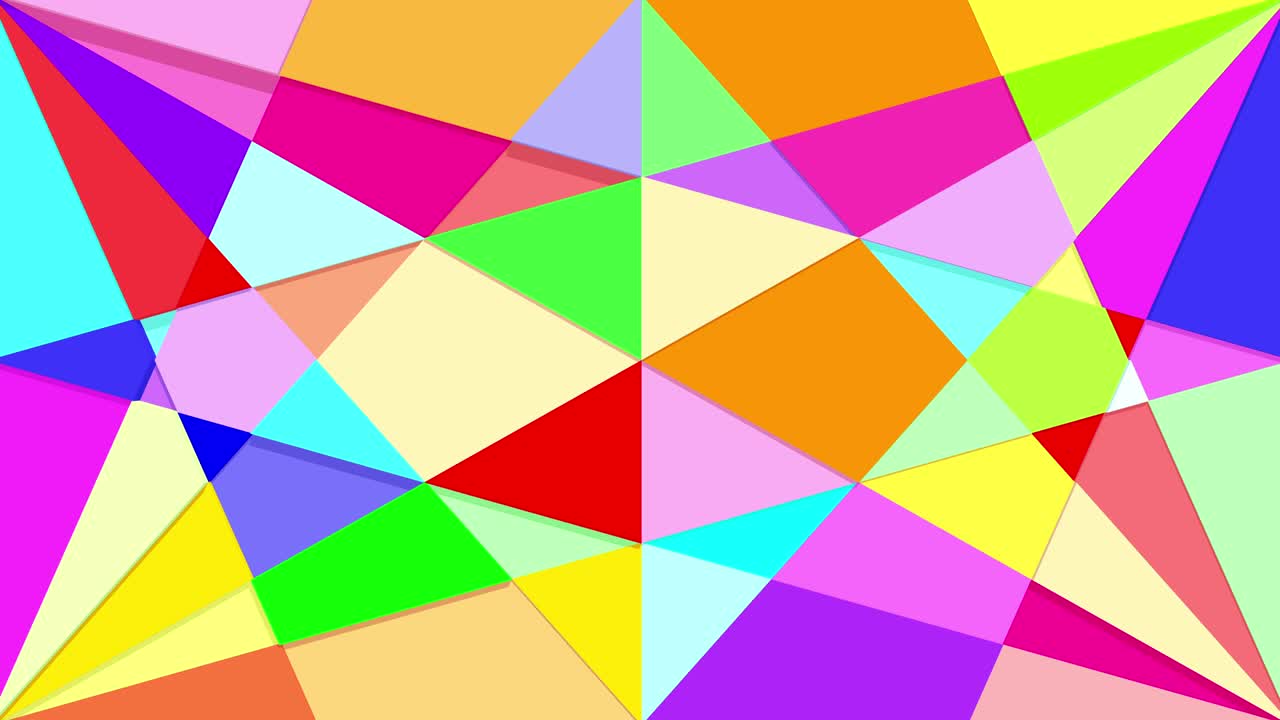 colorida caja de forma geométrica movimiento de bucle sin costuras suavemente alrededor puede ser utilizado como fondo para la educación del niño.