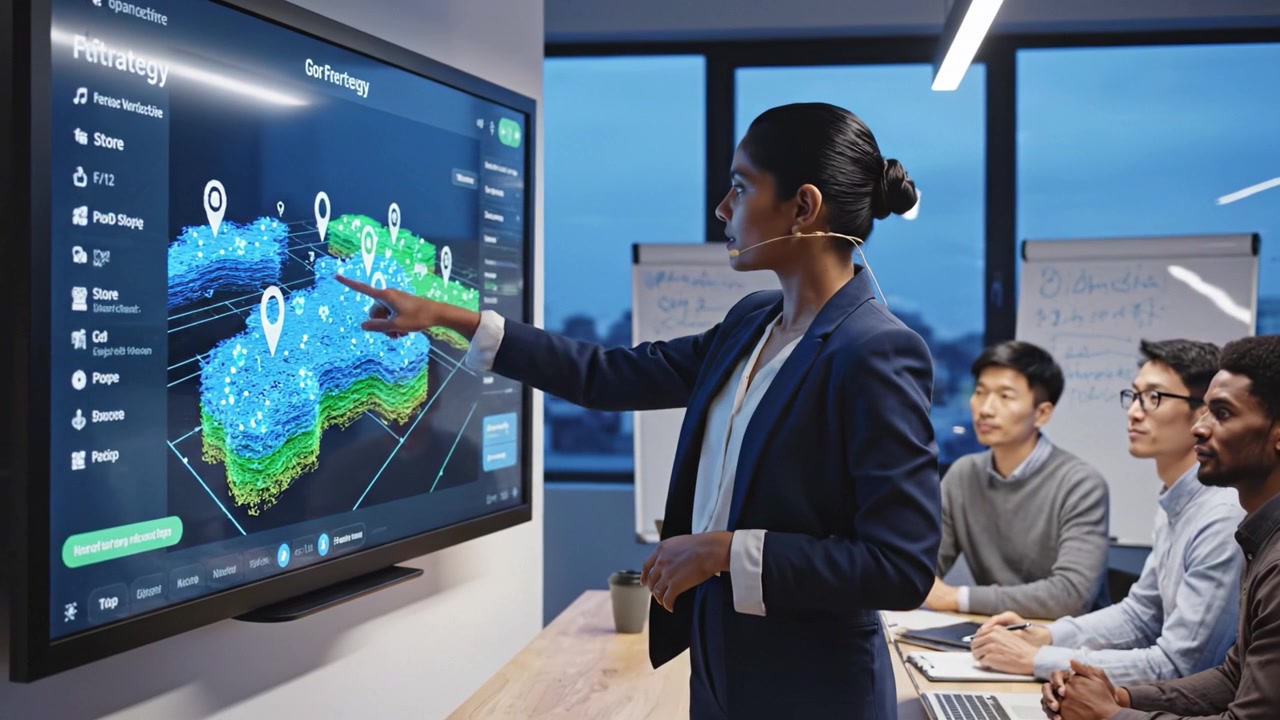 Engaging Presentation on Futurtech Solutions: Exploring 3D Mapping and Innovative Technology in a Collaborative Meeting Environment with Enthusiastic Participants