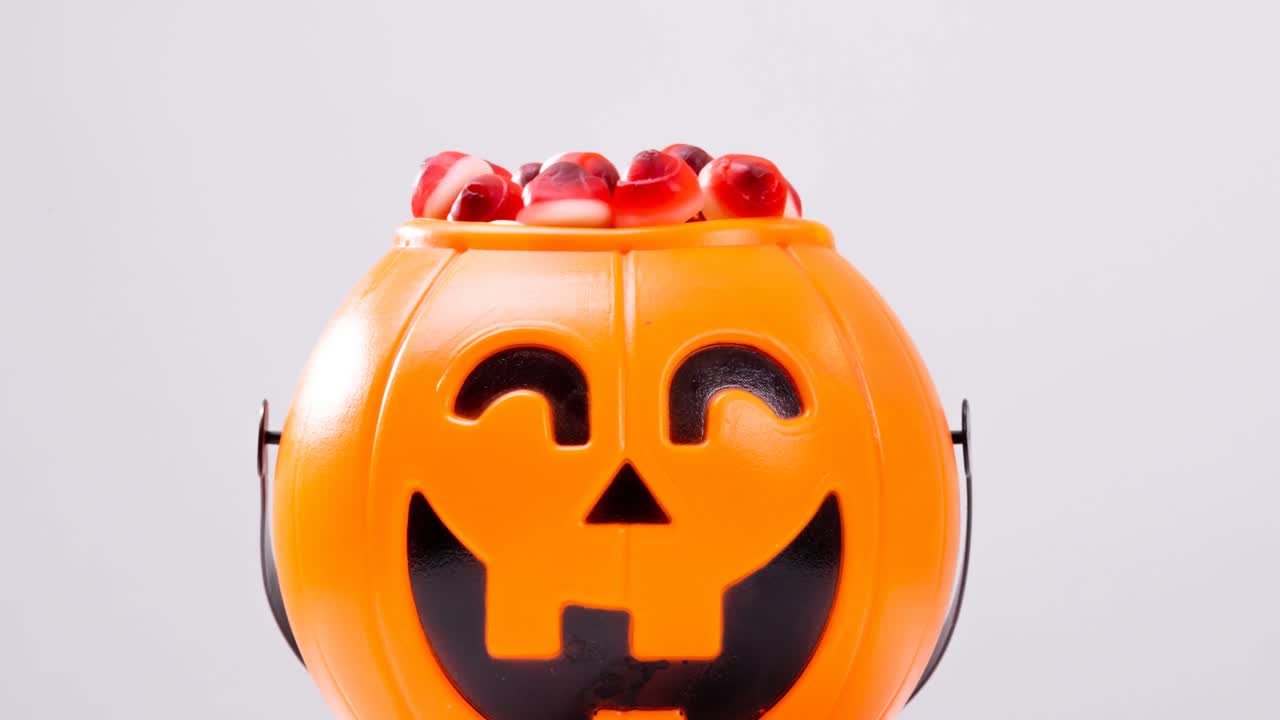 animación de dulces sobre un fondo blanco