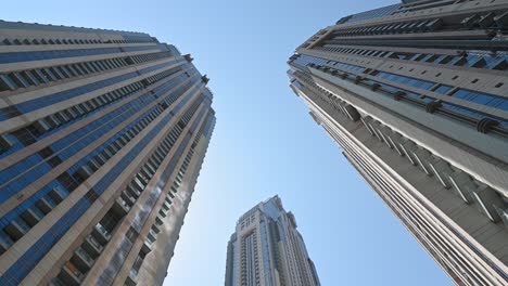 4k: modern highrise tower at dubai's business bay, united arab emirates-1