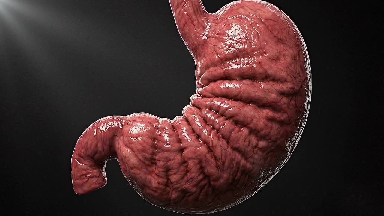 3D Animation of Human Stomach Anatomy