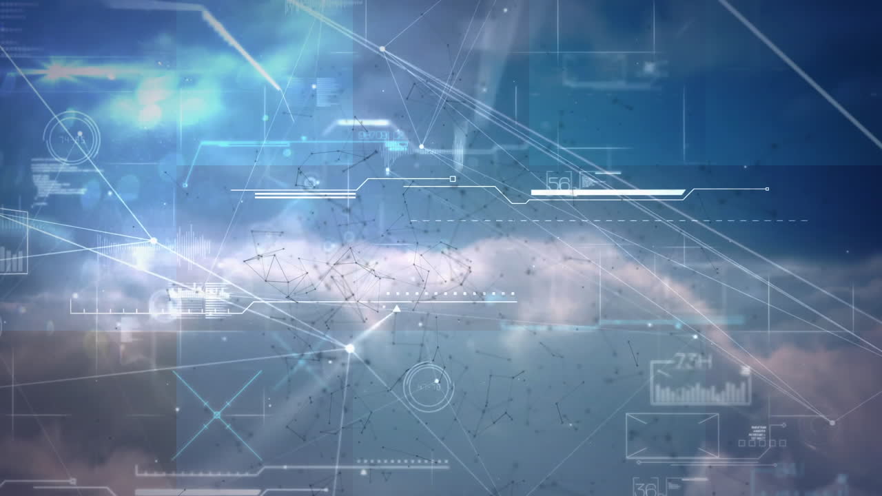 연결 네트워크의 애니메이션과 데이터 처리