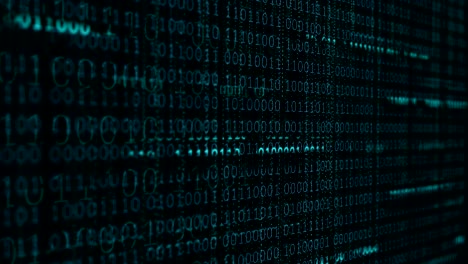 Digital Data and Binary Background.