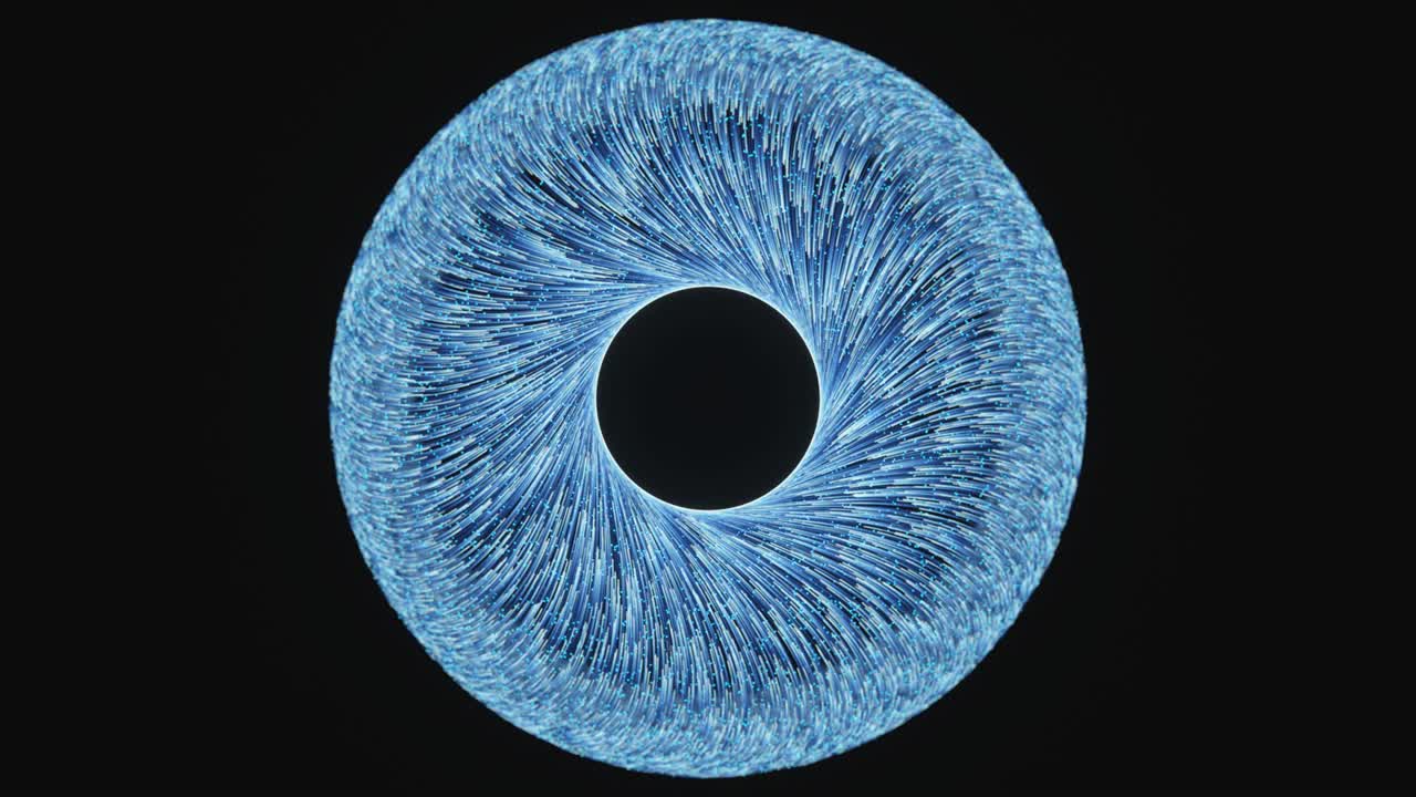 líneas azules que fluyen