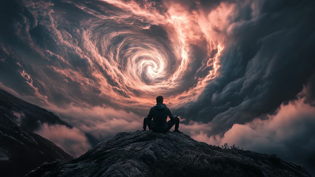 Contemplation in a Cloud Vortex