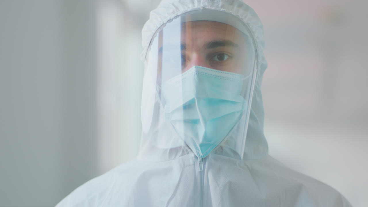 Medical Professional in Full Protective Gear