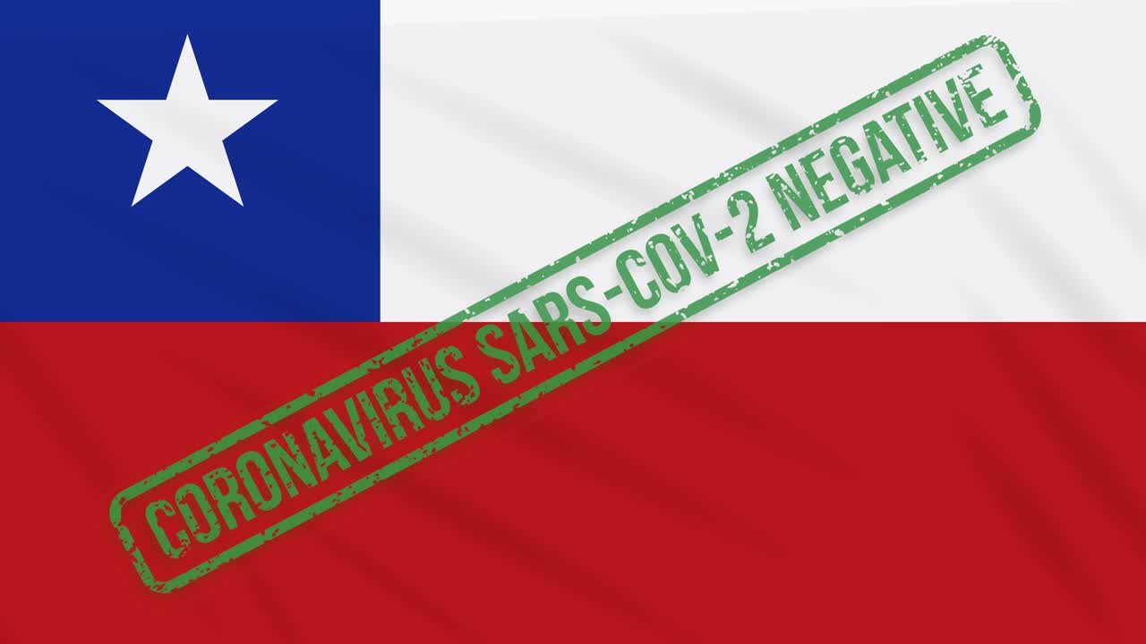 코로나바이러스로부터의 자유의 초록색 스프를 가진 칠레의 발이 흔들리고 있습니다.