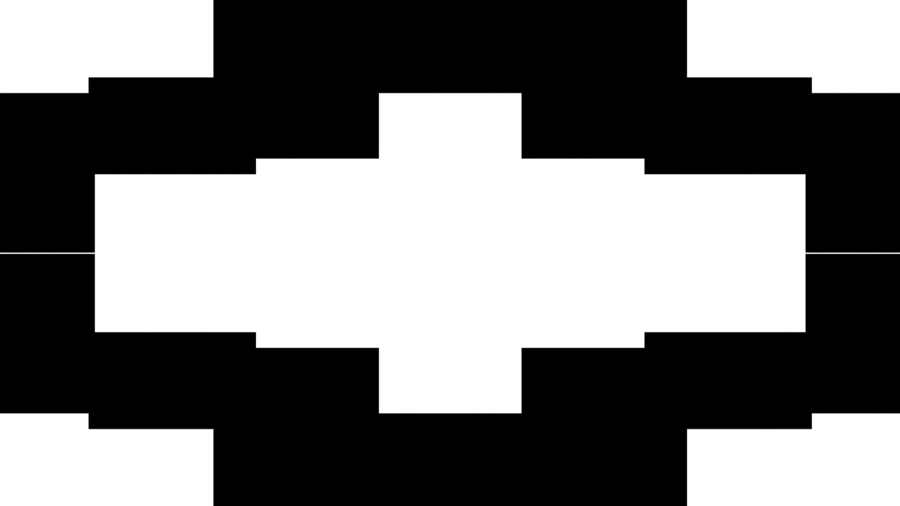 Abstract Geometric Transition with Expanding White Rectangle on Black Background
