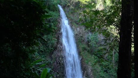 big waterfall inside chiang rai forest, thailand