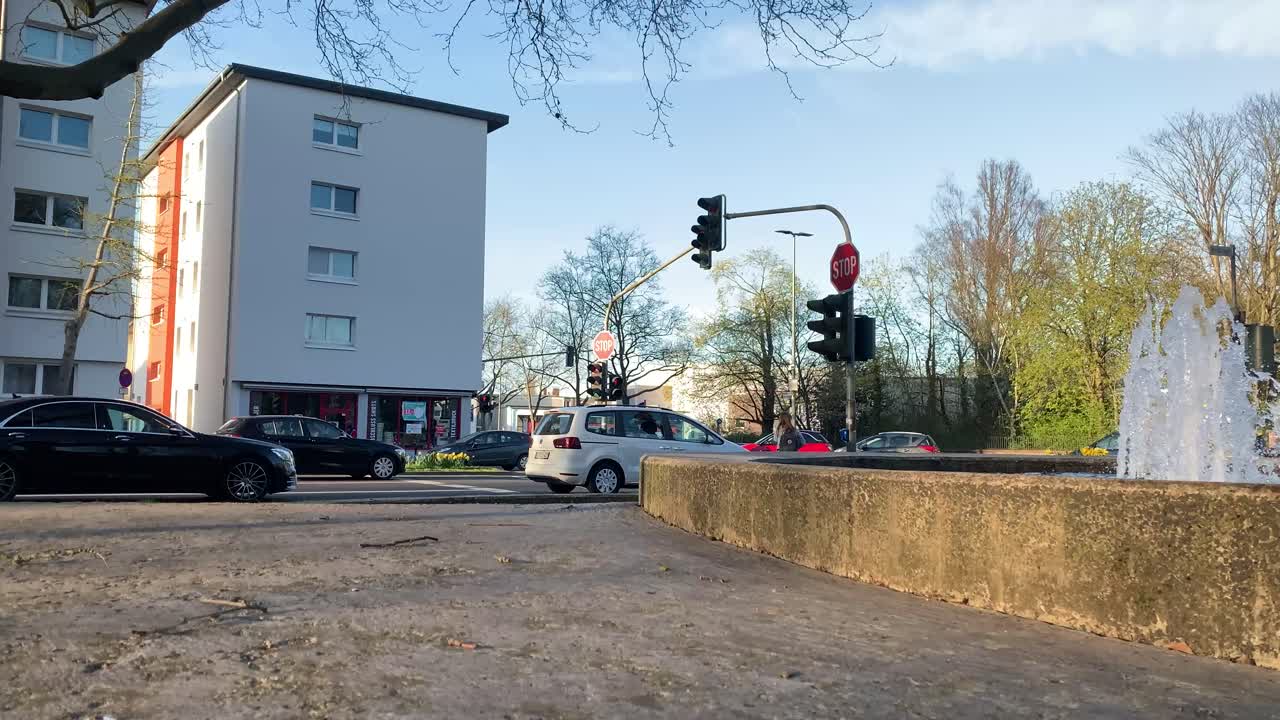 모션  ⁇ 스, 분수와 함께 교통 지점의 타임  ⁇ 스