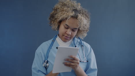 doctor taking notes