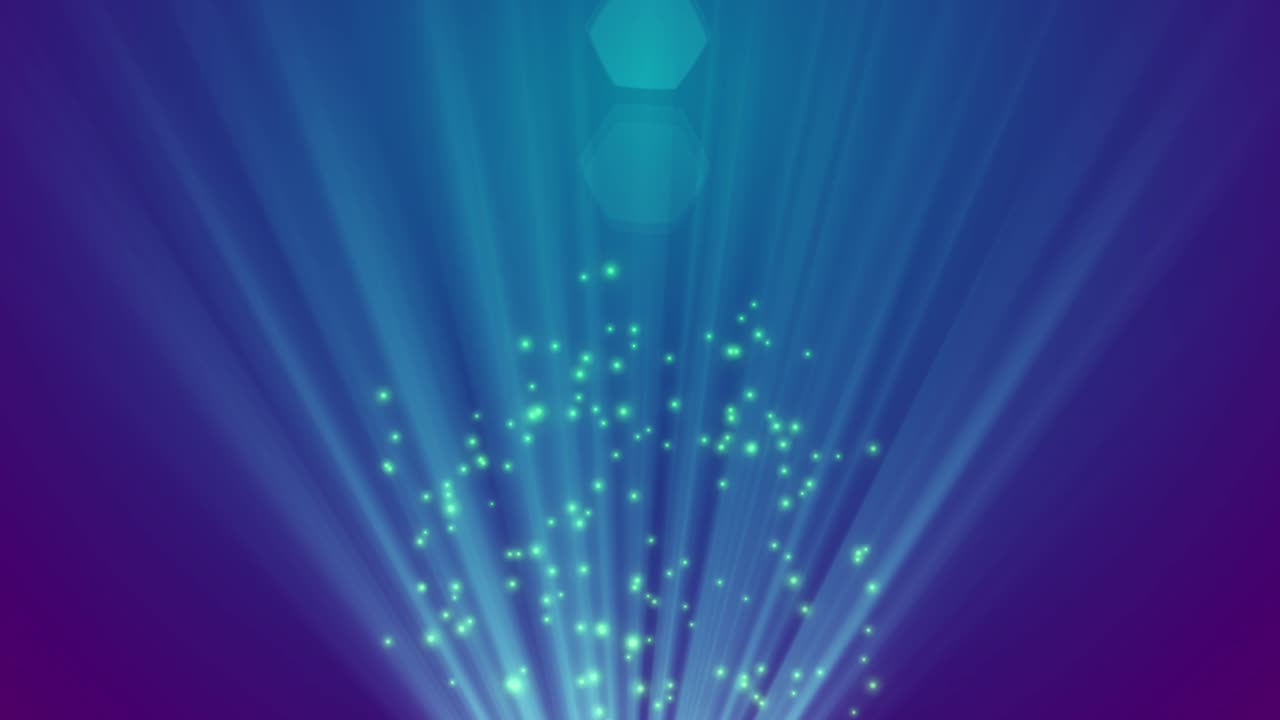 파란색 배경에 빛나는 호박