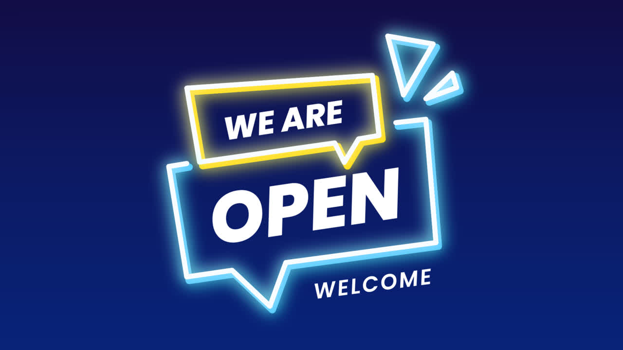 그라디언트의 모션 그래픽 우리는 다시 인스타그램 포스트