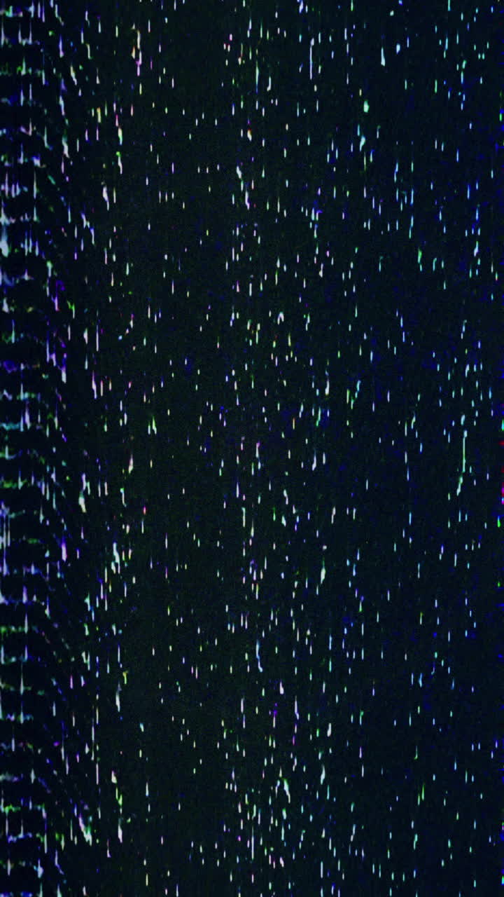 Flickering Colorful Digital Static and Interference Noise