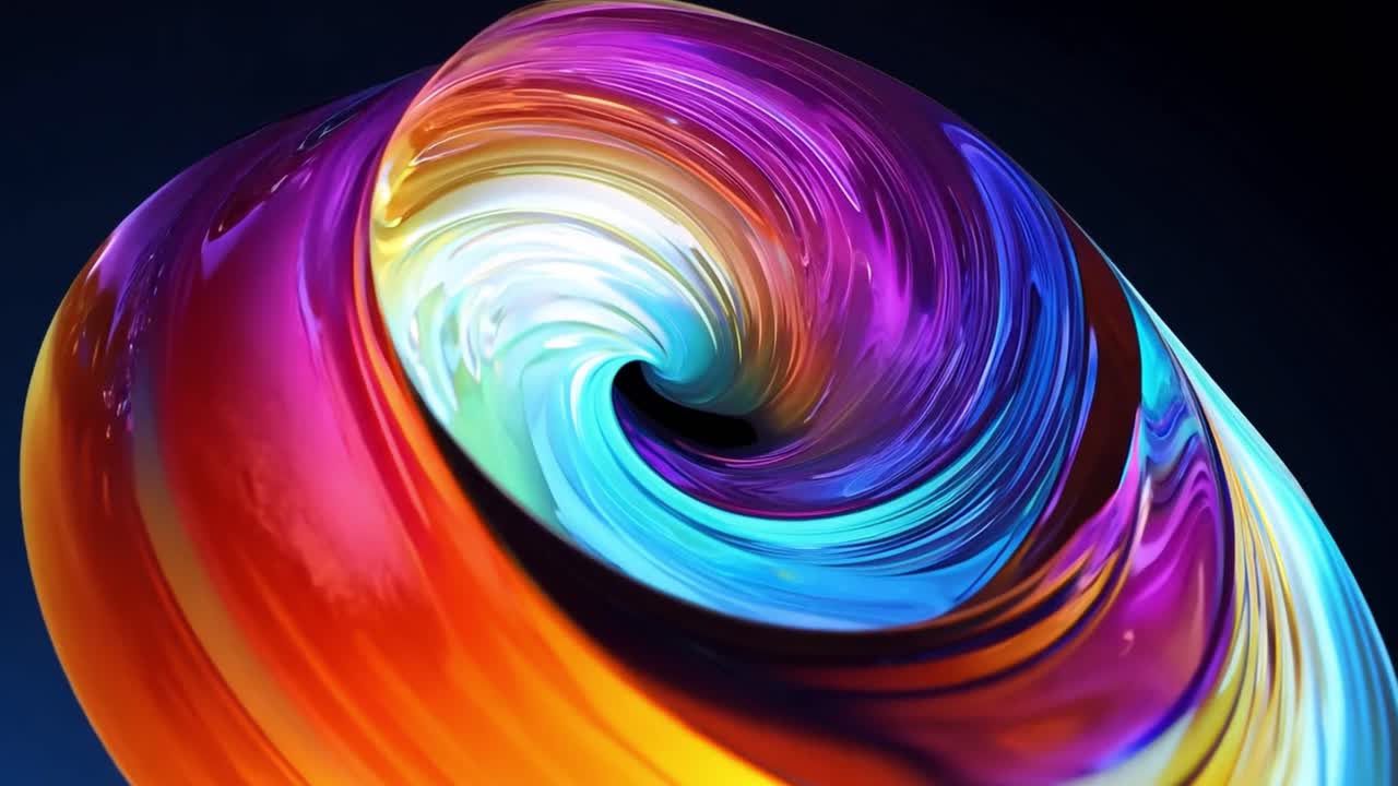 Colorful Abstract Swirl Vortex