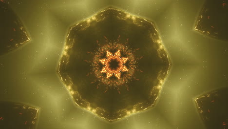 abstract rossette-like kaleidoscope animated pattern