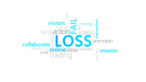 loss, typography