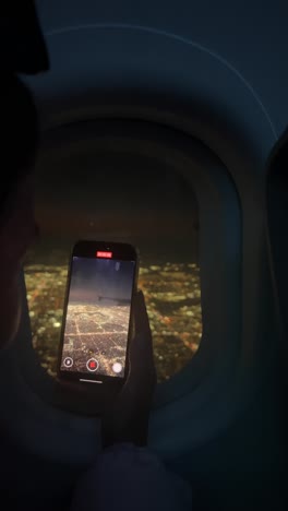 a traveler captures memories from their journey through airplane window photos, showcasing experiences and sights, emphasizing travel joy and photography
