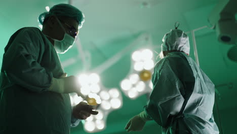 surgical team preparing for an operation