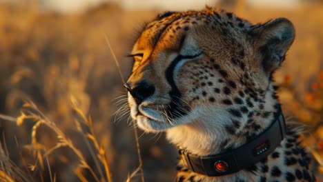 close-up of a cheetah in the wild
