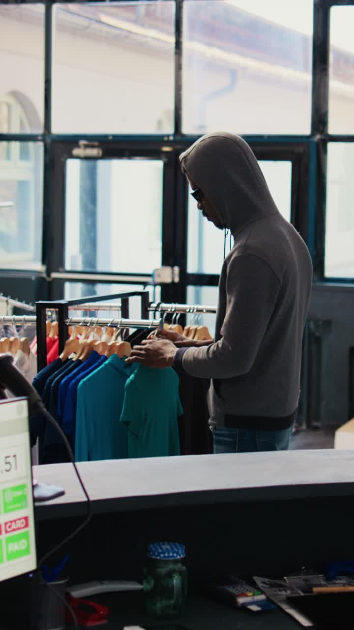 People Shopping for Clothes in a Store