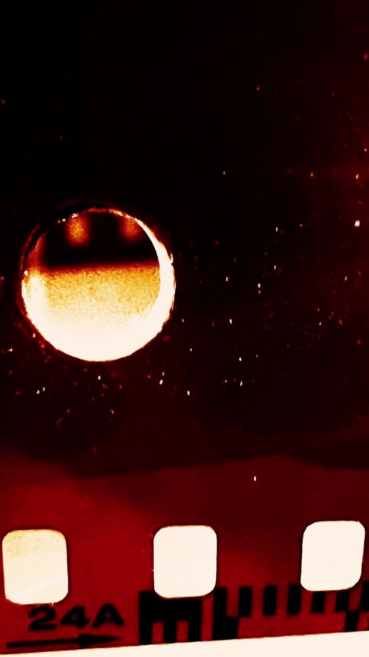 Close-up of 35mm Film Strip with Sprocket Holes