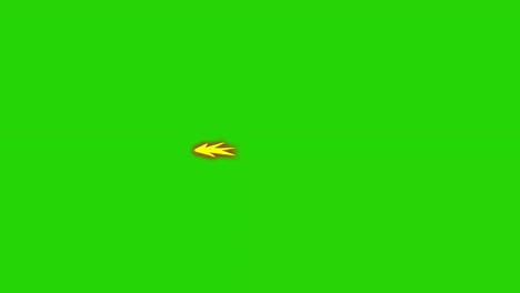 disparo de arma animado de 4k con fuego y humo - efecto de dibujos animados, canal alfa activado, pantalla verde