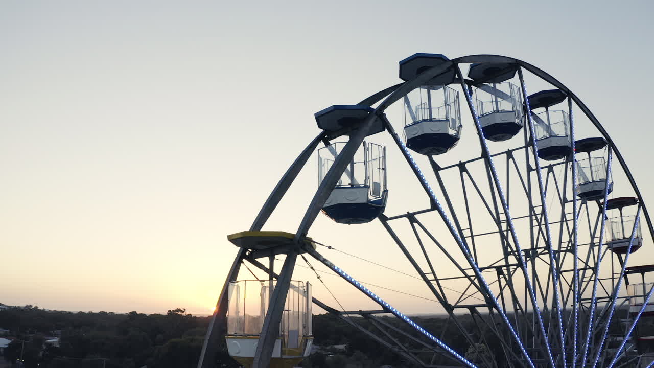 4k видеозапись колеса обозрения