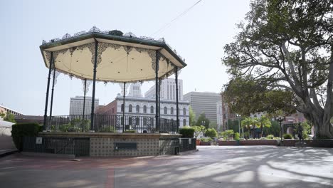 View-of-a-gazebo-in-the-park,-Los-Angeles,-California