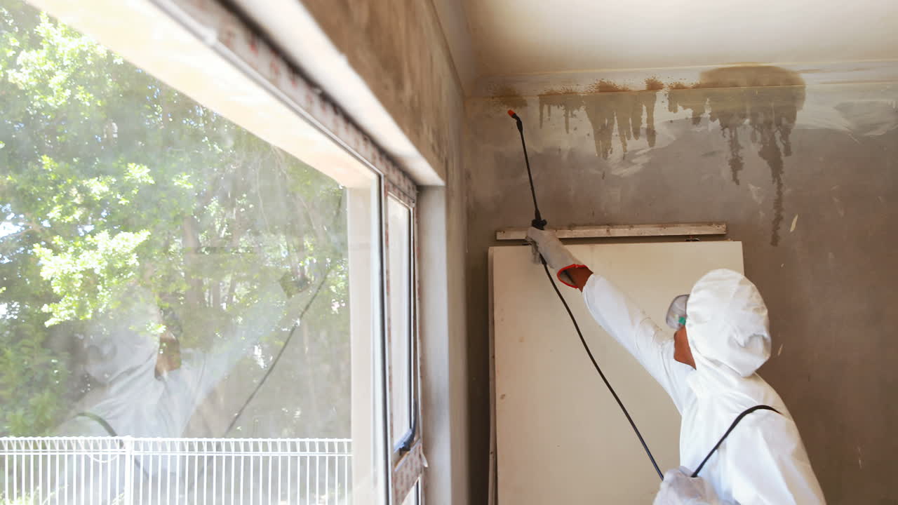 Man doing pest control