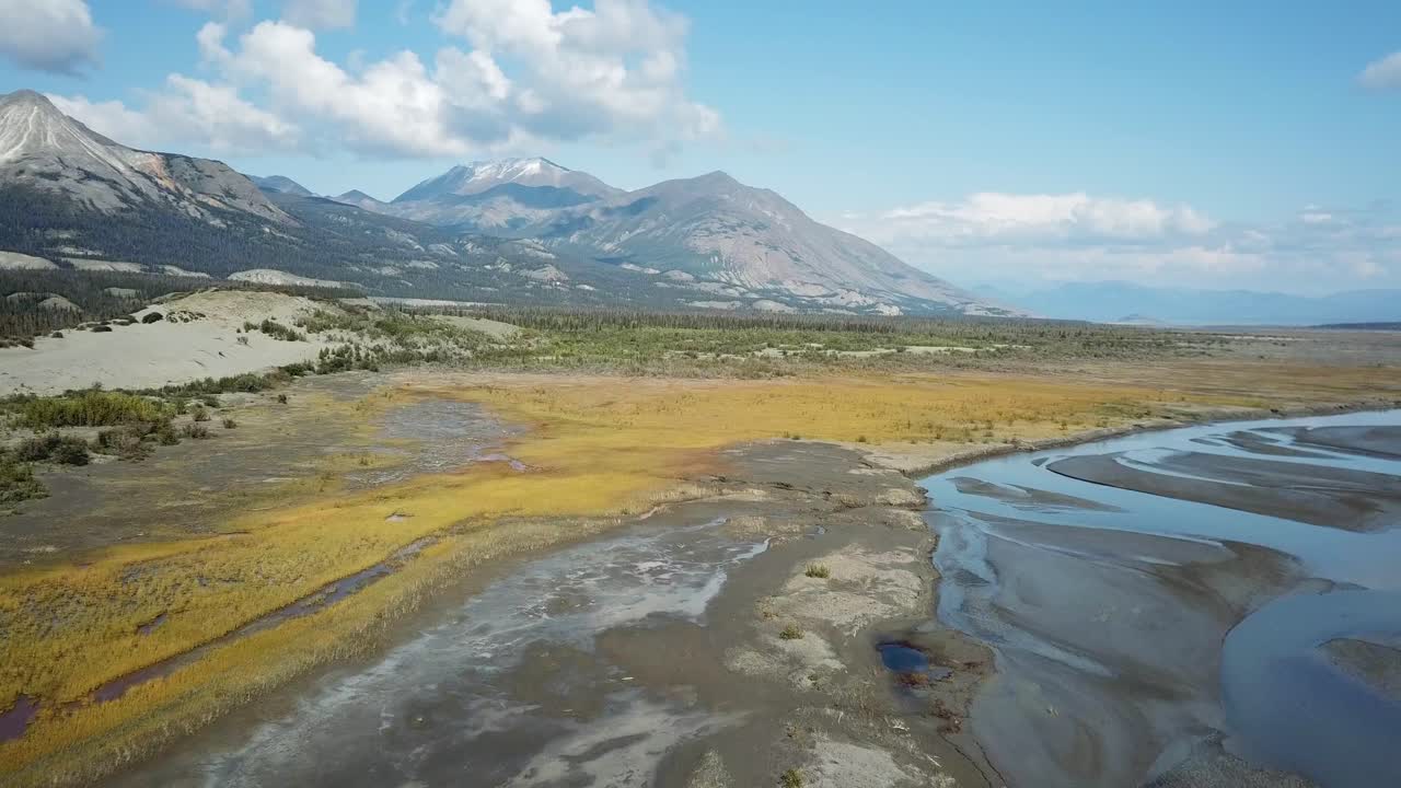 South East Alaska river landscape in the late summer