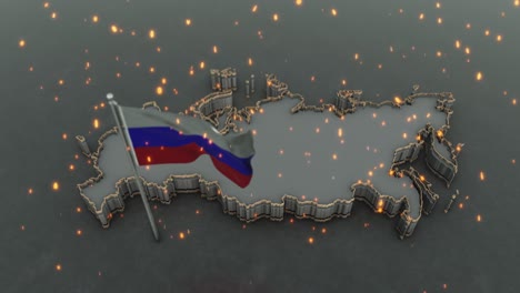 russian map background 4k