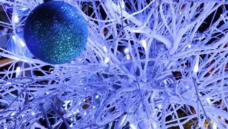 blue christmas lights