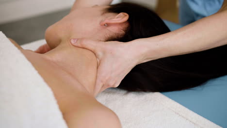 woman receiving a massage