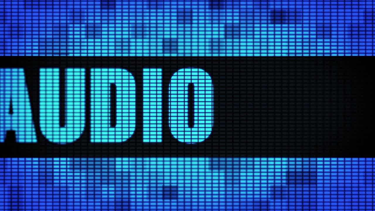 Digitalanzeige zeigt Audio und au 0