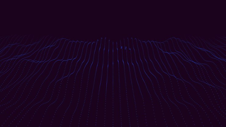 paisagem montanhosa serena com desenho de linha azul do rio