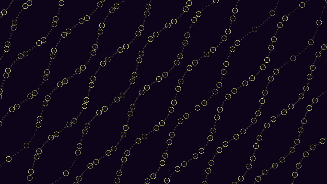 Repeat futuristic waves pattern with rainbow rings on black gradient
