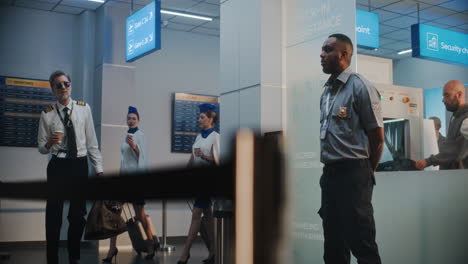 airport security and staff