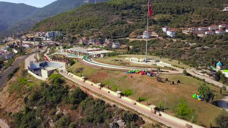 turkish resort landscape aerial view