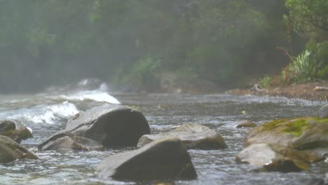 waves breaking on rocks