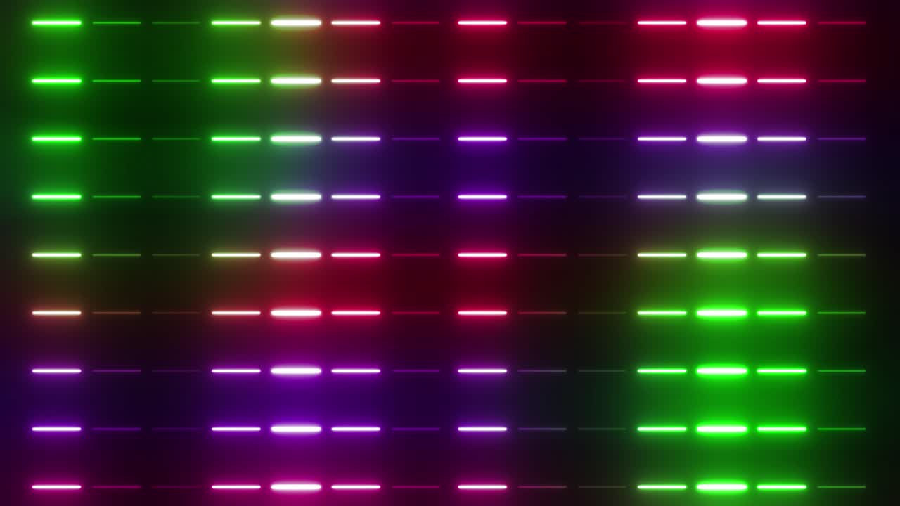 Abstract Neon Light Patterns