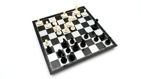 juego de ajedrez vista superior