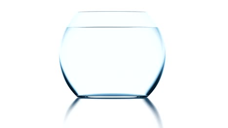 fishbowl with slowly waving water