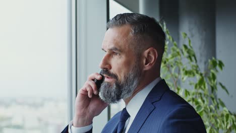 businessman on phone in office