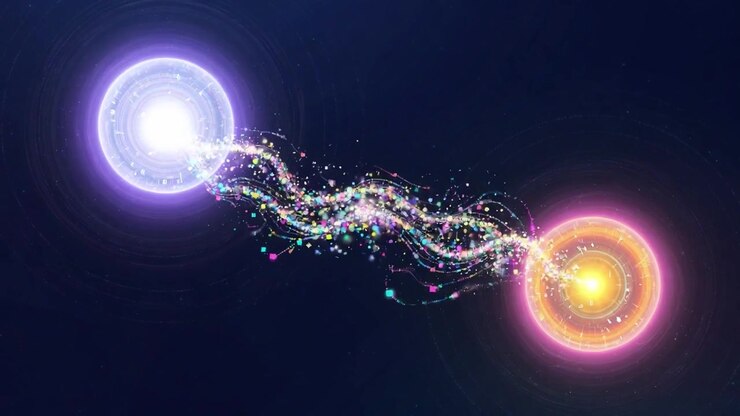 Abstract Energy Transfer Between Two Glowing Spheres