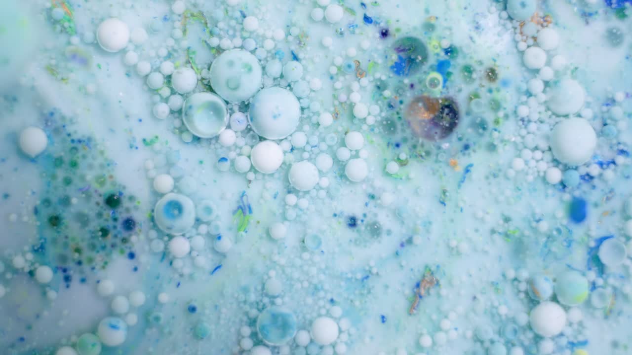 абстрактная цветная жидкость с пузырьками