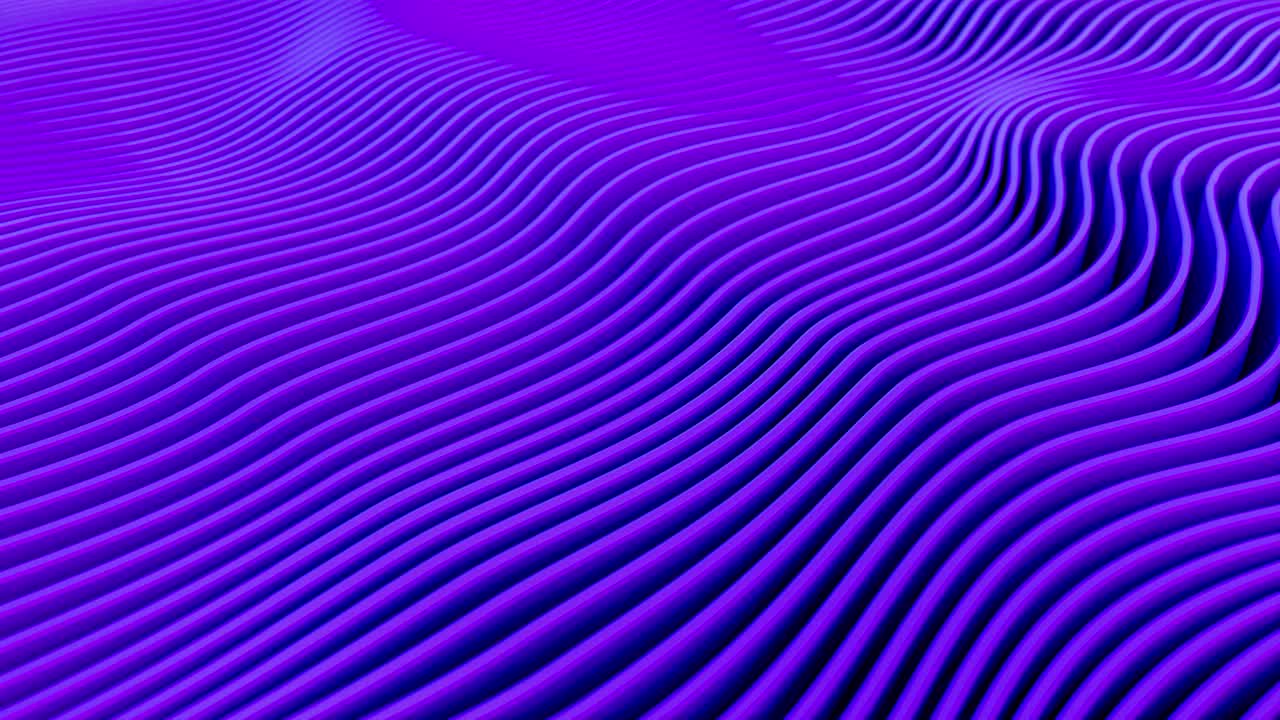 Animation of wave movements of geometric lines