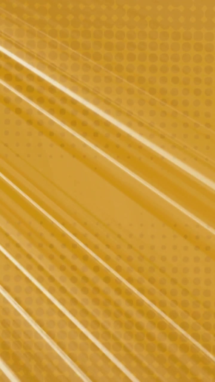 Animation of glowing light trails moving over orange background