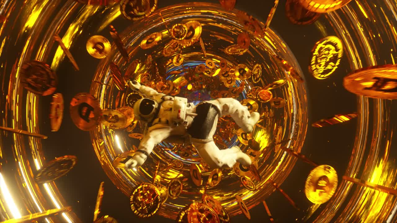 암호화폐 소용돌이에 빠진 우주비행사